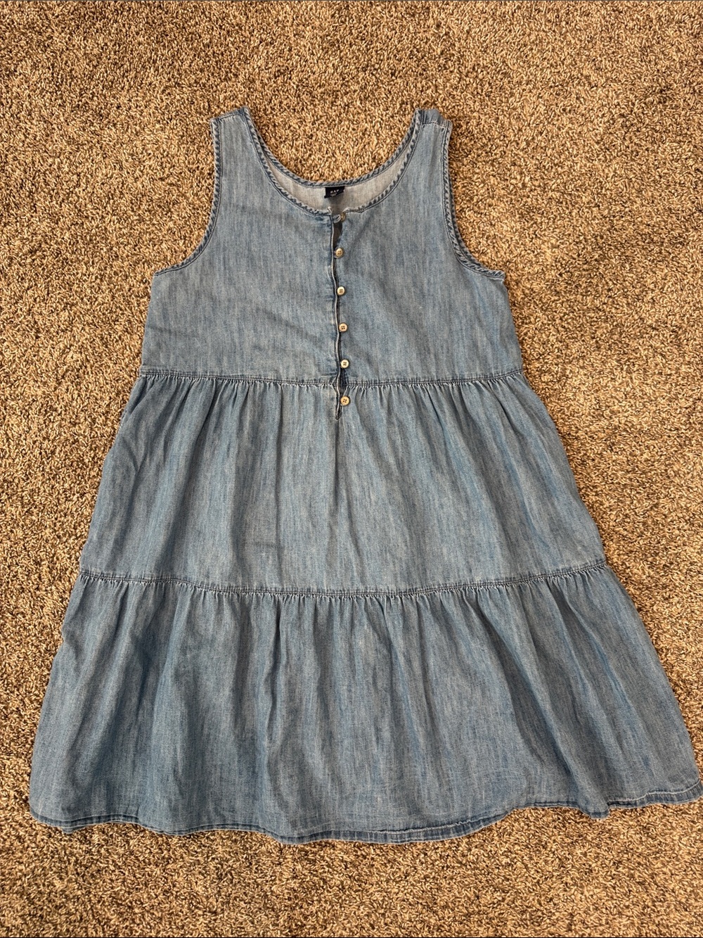 GAP Denim Tiered Dress, XXL